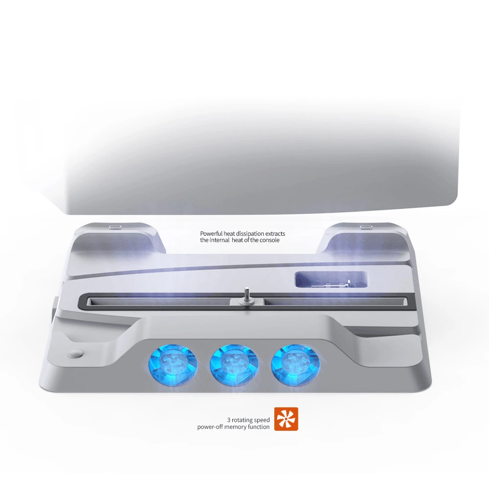 DOBE TP5-1507 قاعدة مروحة تبريد متعددة الوظائف لوحدة التحكم PS5