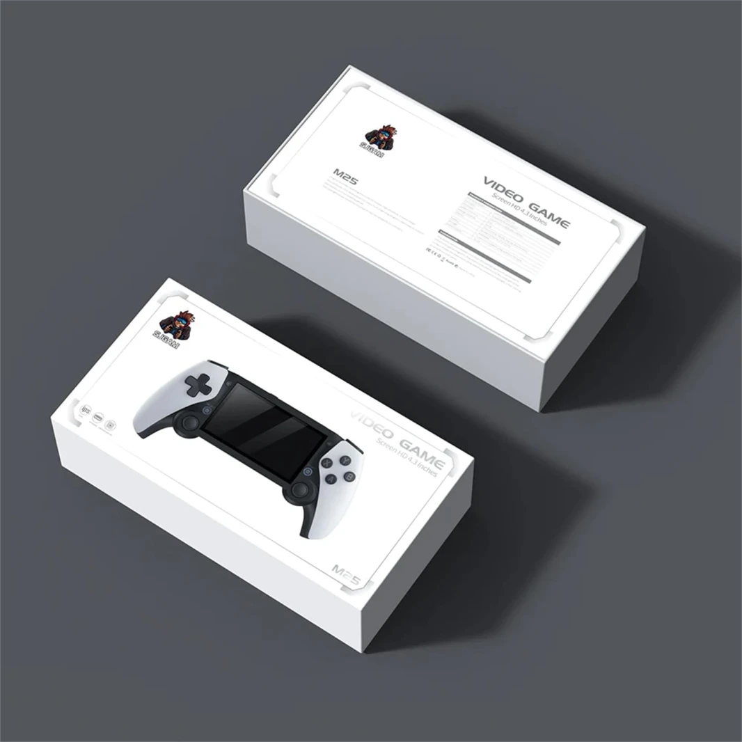 M25 Game Game Console Television HDMI متوافق 4.3 بوصة 64G 20000+ألعاب 80*272 شاشة LCD HONEHELD HDTV Game Dual Wireless Gift