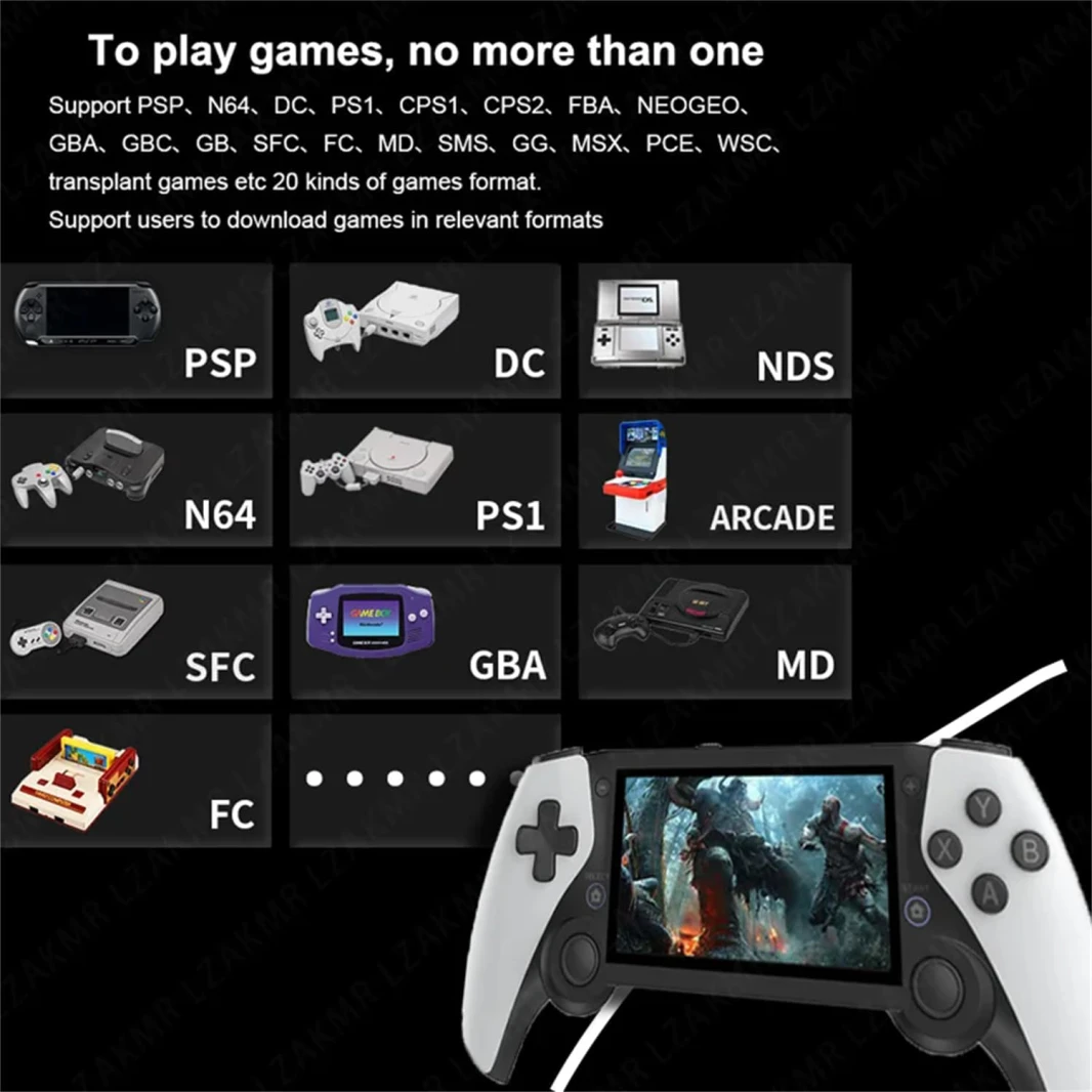 M25 Game Game Console Television HDMI متوافق 4.3 بوصة 64G 20000+ألعاب 80*272 شاشة LCD HONEHELD HDTV Game Dual Wireless Gift