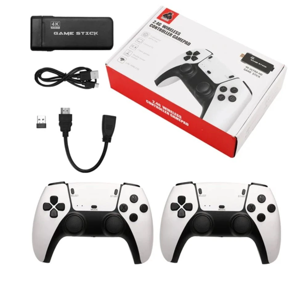 Game Stick 4K Pro HDMI HD Video Console 2.4G Wireless