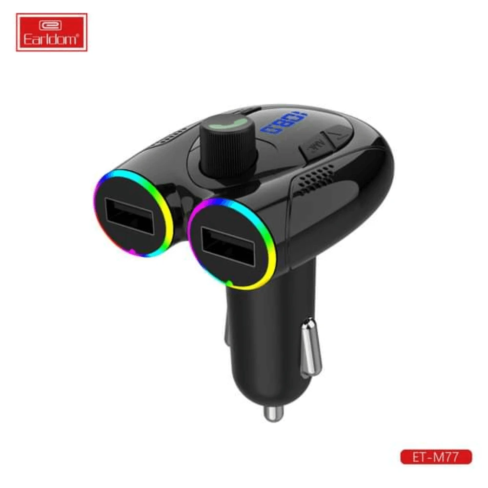 earldom Wireless Car Kit 2 USB و Bluetooth Auditory Feast ET-M77