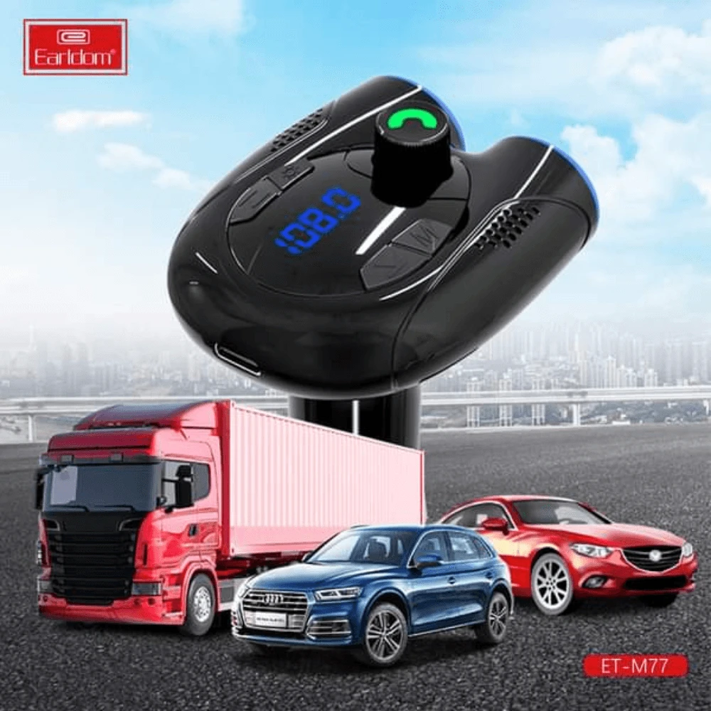 earldom Wireless Car Kit 2 USB و Bluetooth Auditory Feast ET-M77
