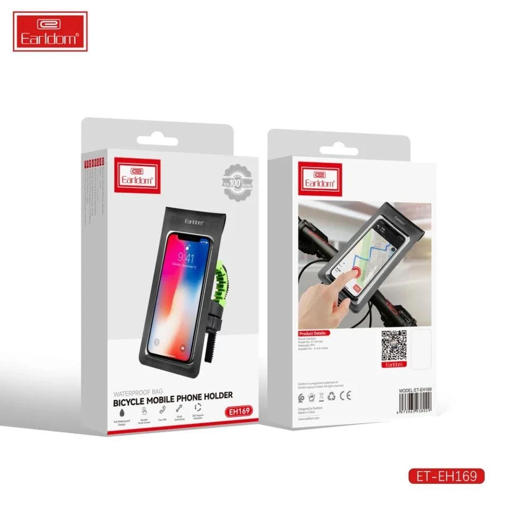 EARLDOM EH169 Bike Handlebar Phone Holder Pouch Bag Waterproof