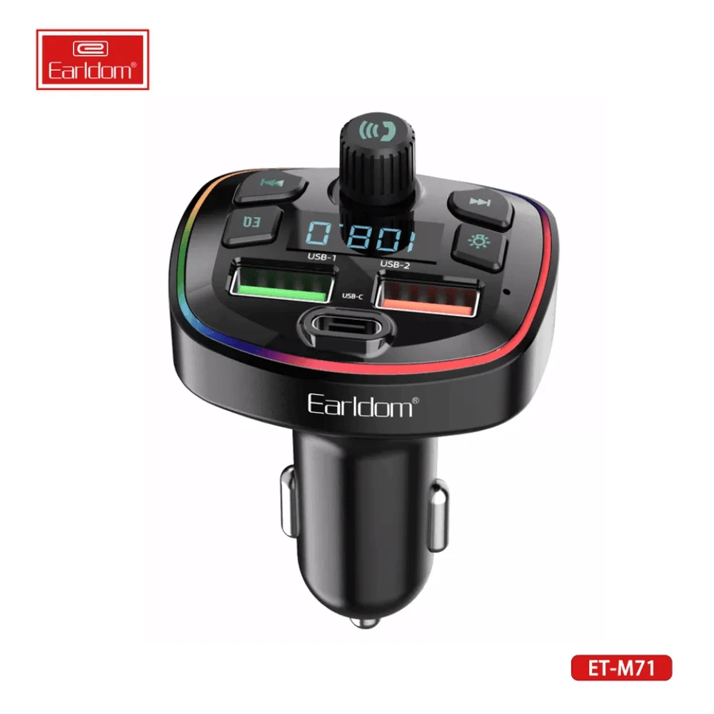 Earldom Dual USB 3.0 مشغل صوت شاحن سيارة MP3