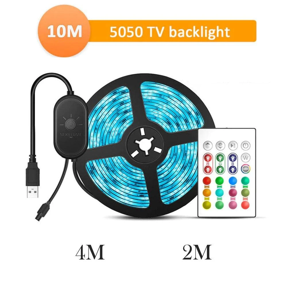 RGB LED Strip Light RGB5050 LED مع التحكم في التطبيق