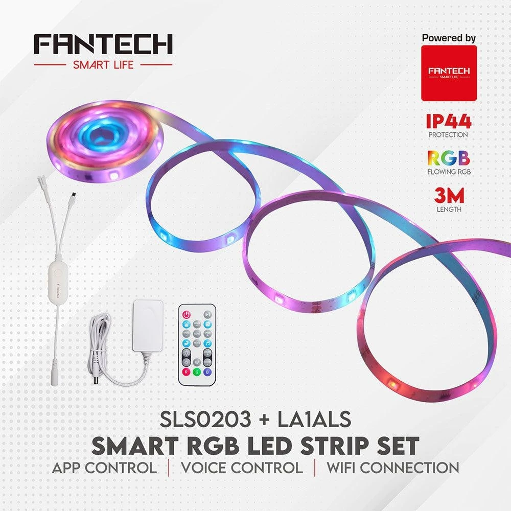 مجموعة Fantech SMART RGB LED SLS0203 + LA1ALS 3M