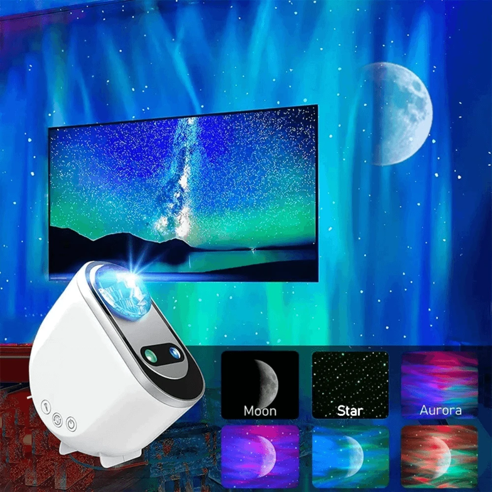 Northern Lights Aurora Projector Galaxy Star Pluetooth مكبر صوت