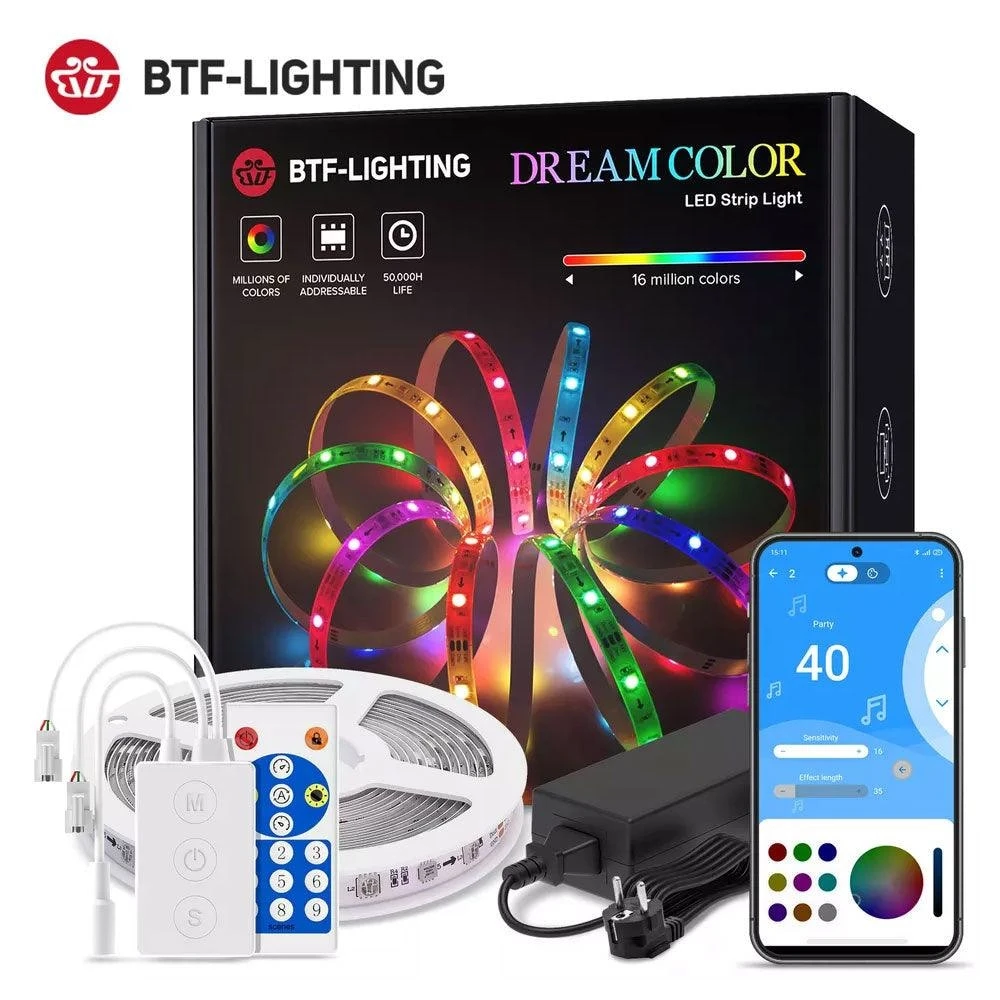 BTF Lighting Dreamcolor LED Strip Light Bluetooth