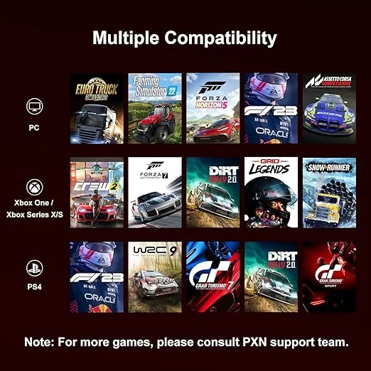 ألعاب عجلة القيادة PXN-V9 Gen2 ، جهاز كمبيوتر Xbox لعجلة القيادة ، محاكاة سيارة 270/900 درجة مع دواسات مزدوجة ، 3 في 1 وحزمة شيفتر للكمبيوتر الشخصي ، PS4 ، PS3 ، Xbox One ، Xbox Series X/S ، Switch ،