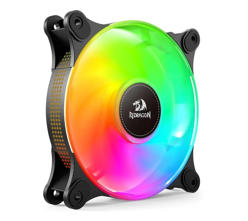 Redragon GC-F013 X 3 CPU Fan 120mm Argb Case Corner Fan ، 4Pin PWM Silent