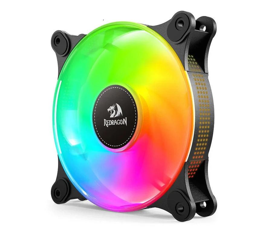 Redragon GC-F013 X 3 CPU Fan 120mm Argb Case Corner Fan ، 4Pin PWM Silent