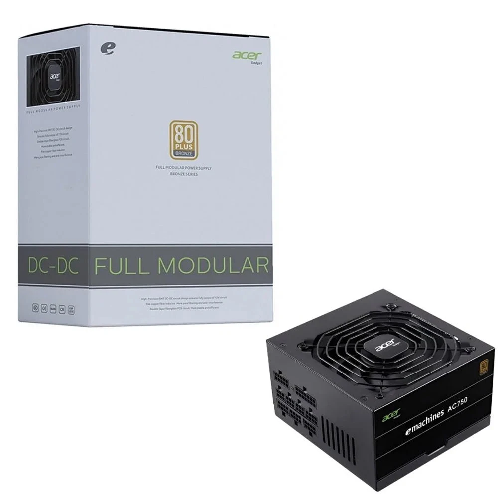 Fonte ATX 750W Real 80 Plus PFC Ativo ، Acer AC750