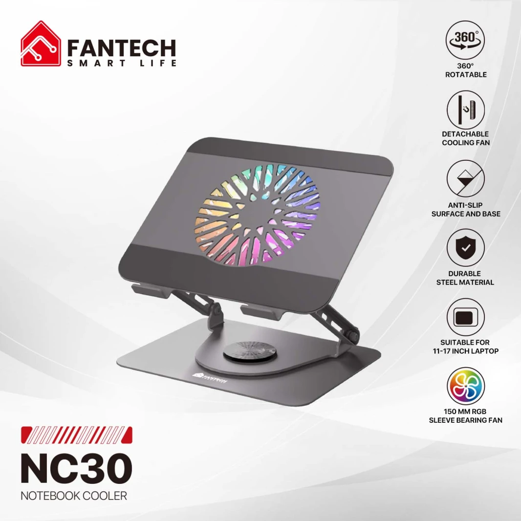 FANTECH NS30 دفتر دفتر ومروحة التبريد RGB