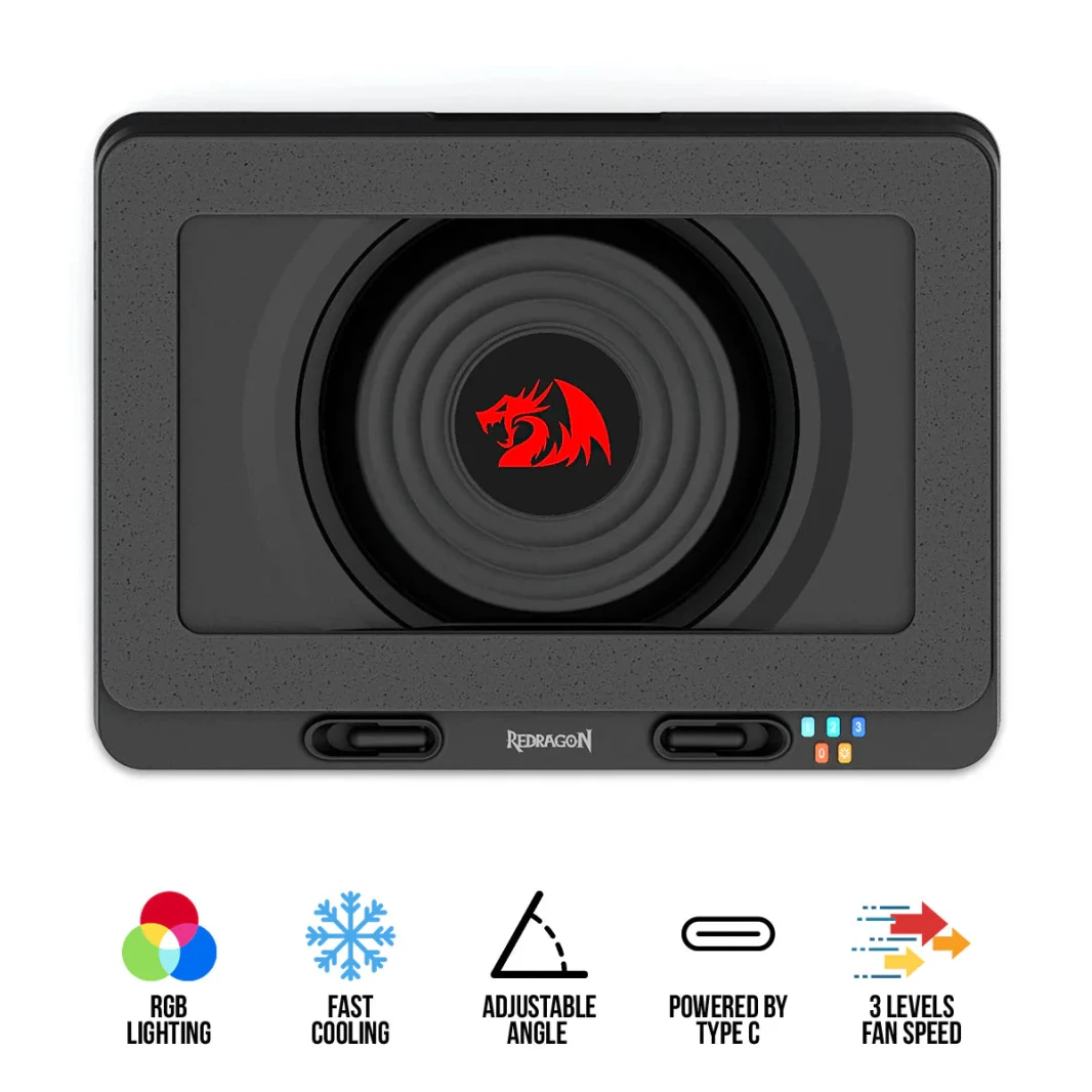 Redragon Windseeker RGB Turbo Fan Baptop Cooler (GCP512)