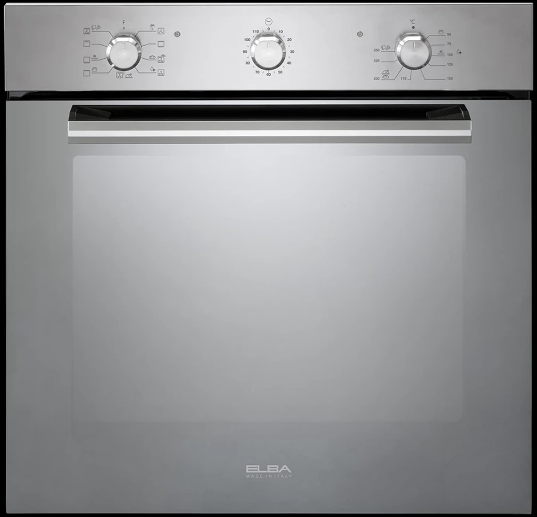 Elba Electric Built-In Oven 9 Functions Stainless steel with 2 Fans Cooling and Distribution