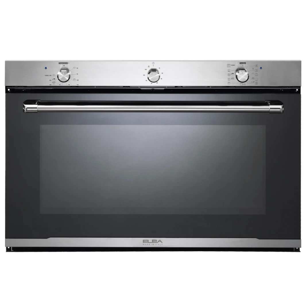 Elba Electric Oven Built-in 90 cm Black 121L 10 Programs with 2 Fans Cooling and Distribution