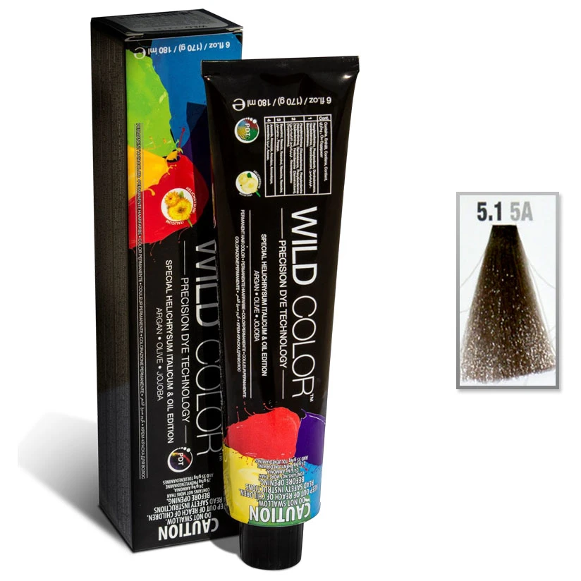Hair Color Cream Ash 5.1 5A -180ML
