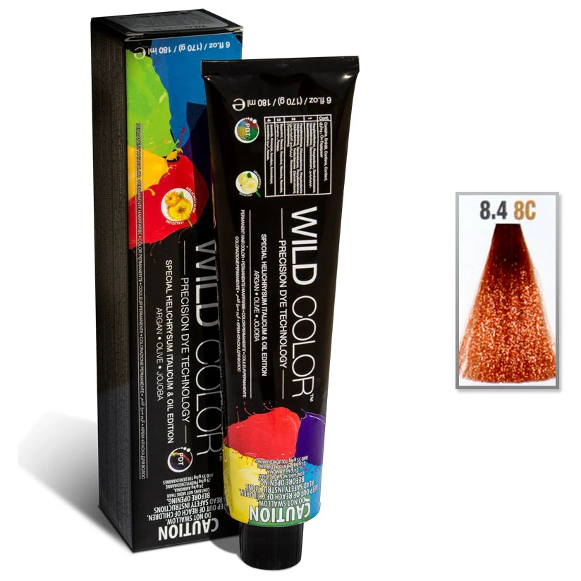 Hair Color Cream Copper 8.4 8C -180ML