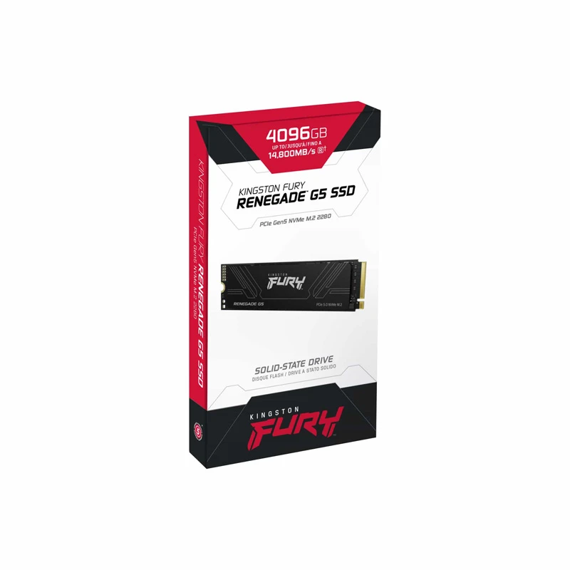 Kingston 4TB Fury Renegade G5 PCIe 5.0 NVME M.2 SSD [SFYR2S/4T0]