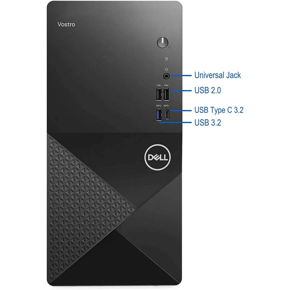 Dell Vostro 3030 MT Desktop "Intel Core I3-14100 ، 8GB DDR5 4800MT/S RAM ، 512GB SSD NVME Storage ، DOS" L1303DI3BX001