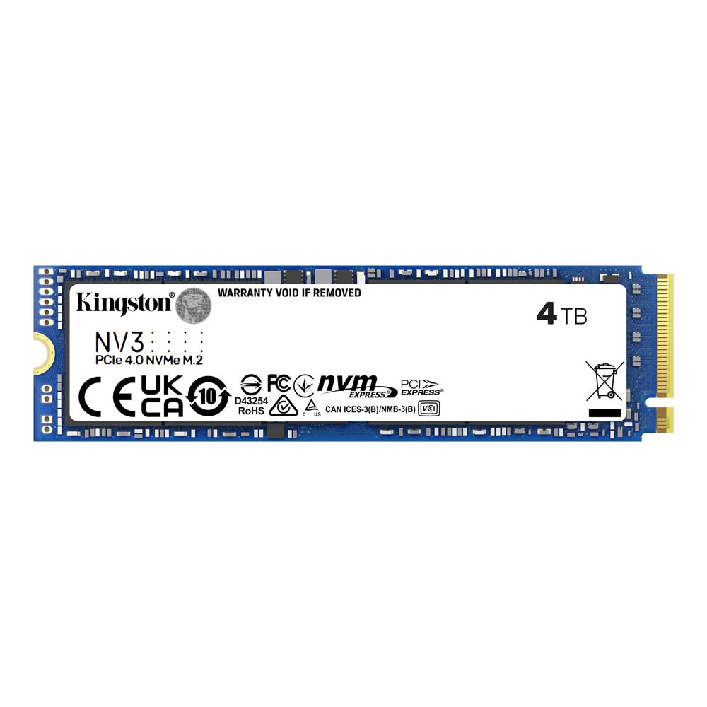 Kingston NV3 4TB PCIE 4.0 NVME SSD [SNV3S/4000G]