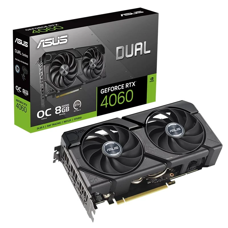 ASUS Dual Geforce RTX 4060 EVO OC 8GB GDDR6 Dual-RTX4060-O8G-EVO 90YV0JC7-M0NA00