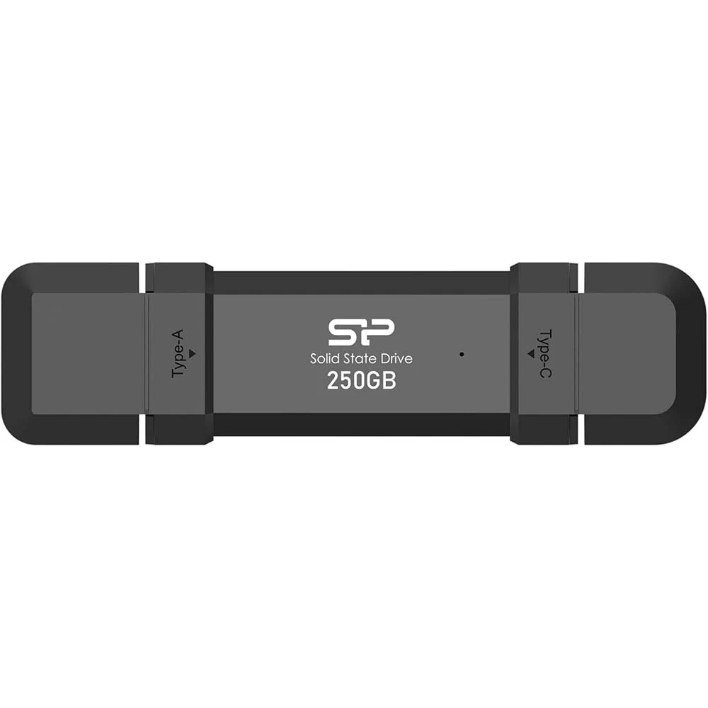 SP Silicon Power 250GB DS72 SSD SSD USB-C ، واجهة USB-A USB-A