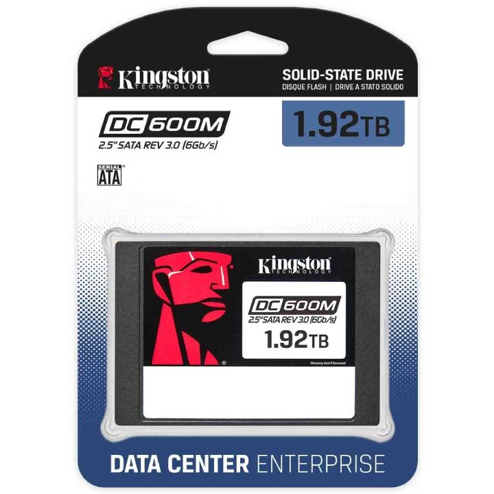 Kingston DC600M 2.5 ″ SATA SSD لمؤسسة مركز البيانات - سعة 1.92 تيرابايت - SEDC600M/1920G