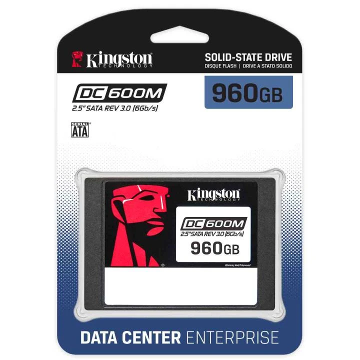 Kingston DC600M 2.5 ″ SATA SSD لمؤسسة مركز البيانات - سعة 960 جيجابايت - SEDC600M/960G