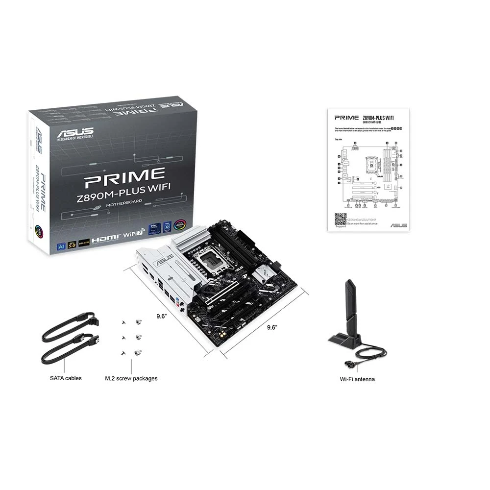 ASUS PRIME Z890M-PLUS LGA1851 WI-FI Motherboard 90MB1J80-M0EAY0
