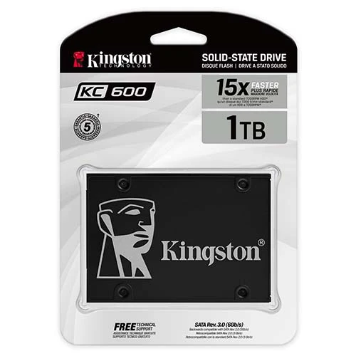 Kingston KC600 1TB SATA III Solid State Drive SSD