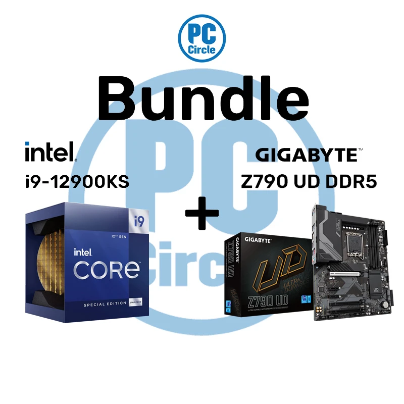 حزمة Intel Core I9-12900ks إصدار خاص CPU + Gigabyte Z790 UD DDR5 ATX Motherboard