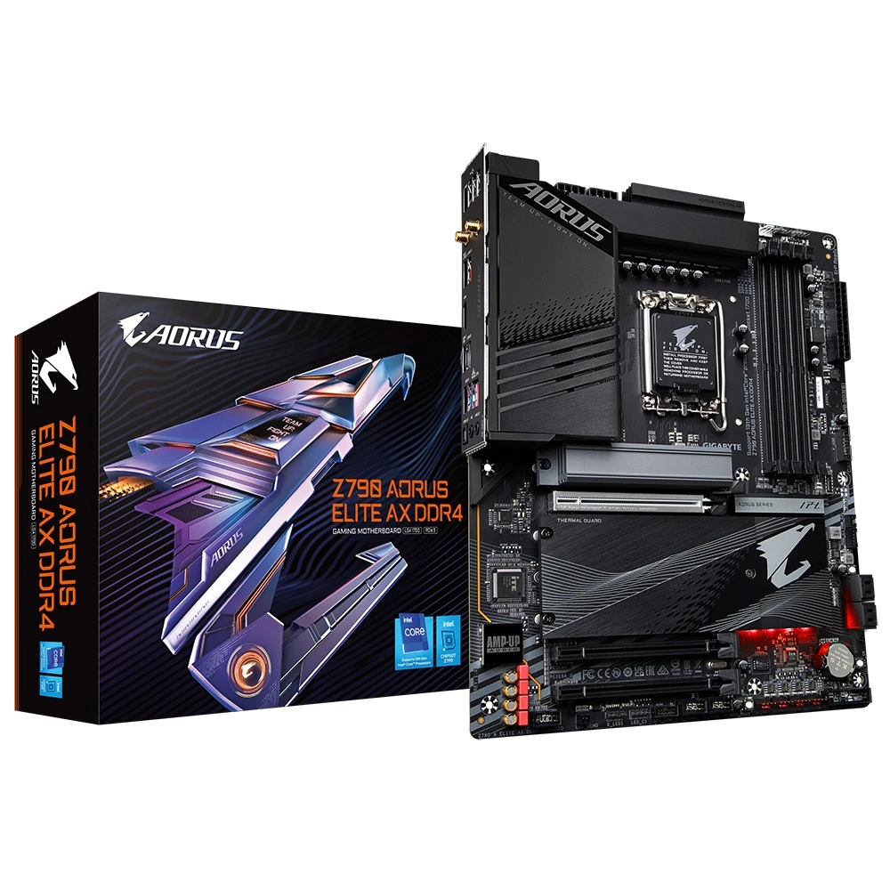 Gigabyte Motherboard Z790 Aorus Elite Ax DDR4 ، LGA 1700 لـ 13 و 12 جيلًا ، Z790-Aorus-Elite-Ax-DDR4