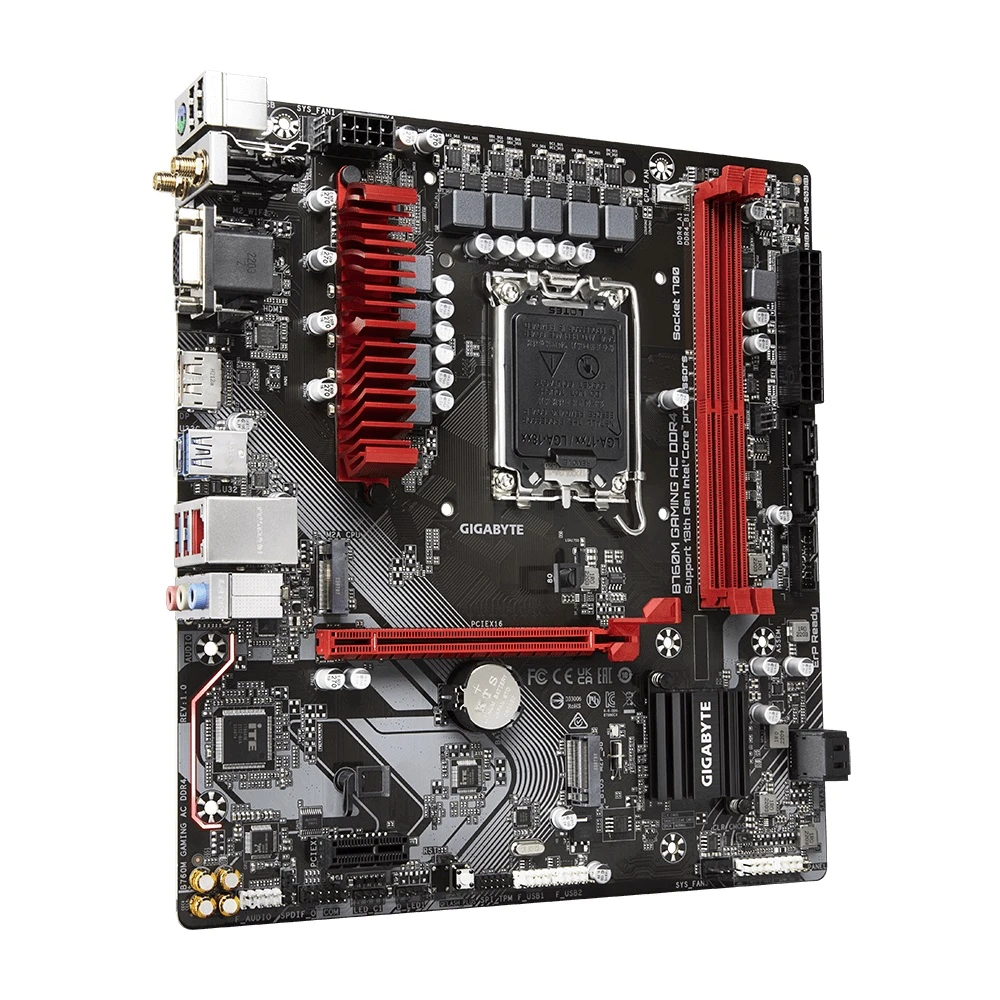 Gigabyte Motherboard B760M Gaming AC DDR4 ، LGA 1700 لـ Intel 13 و 12 ، B760M-Gaming-AC-DDR4