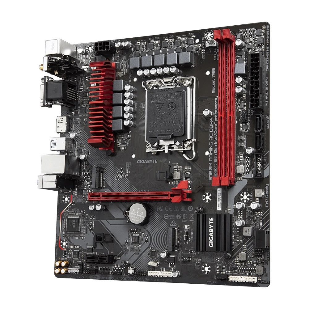 Gigabyte Motherboard B760M Gaming AC DDR4 ، LGA 1700 لـ Intel 13 و 12 ، B760M-Gaming-AC-DDR4