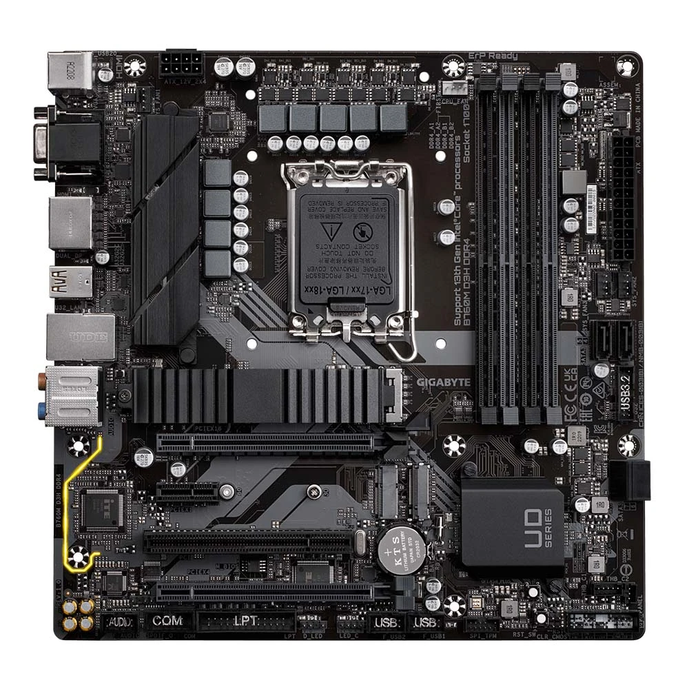 Gigabyte Motherboard B760M D3H DDR4 لـ LGA 1700 Intel 13 و 12 ، B760M-D3H-DDR4