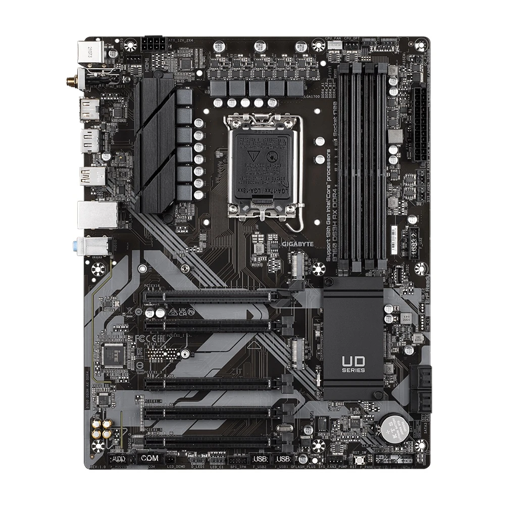 Gigabyte Motherboard B760 DS3H AX DDR4 LGA 1700 مقبس ، دعم الجيل الثالث عشر والثاني عشر ، B760-DD3H-AX-DDR4