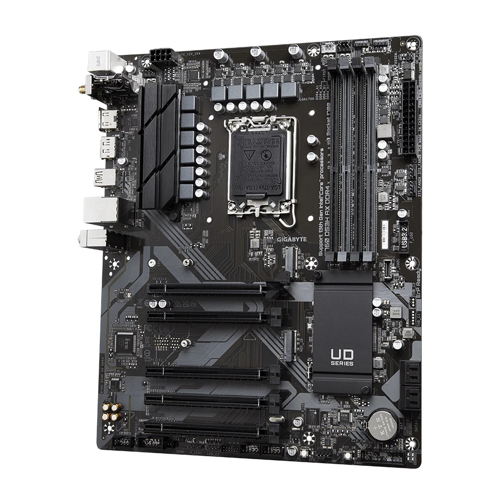 Gigabyte Motherboard B760 DS3H AX DDR4 LGA 1700 مقبس ، دعم الجيل الثالث عشر والثاني عشر ، B760-DD3H-AX-DDR4