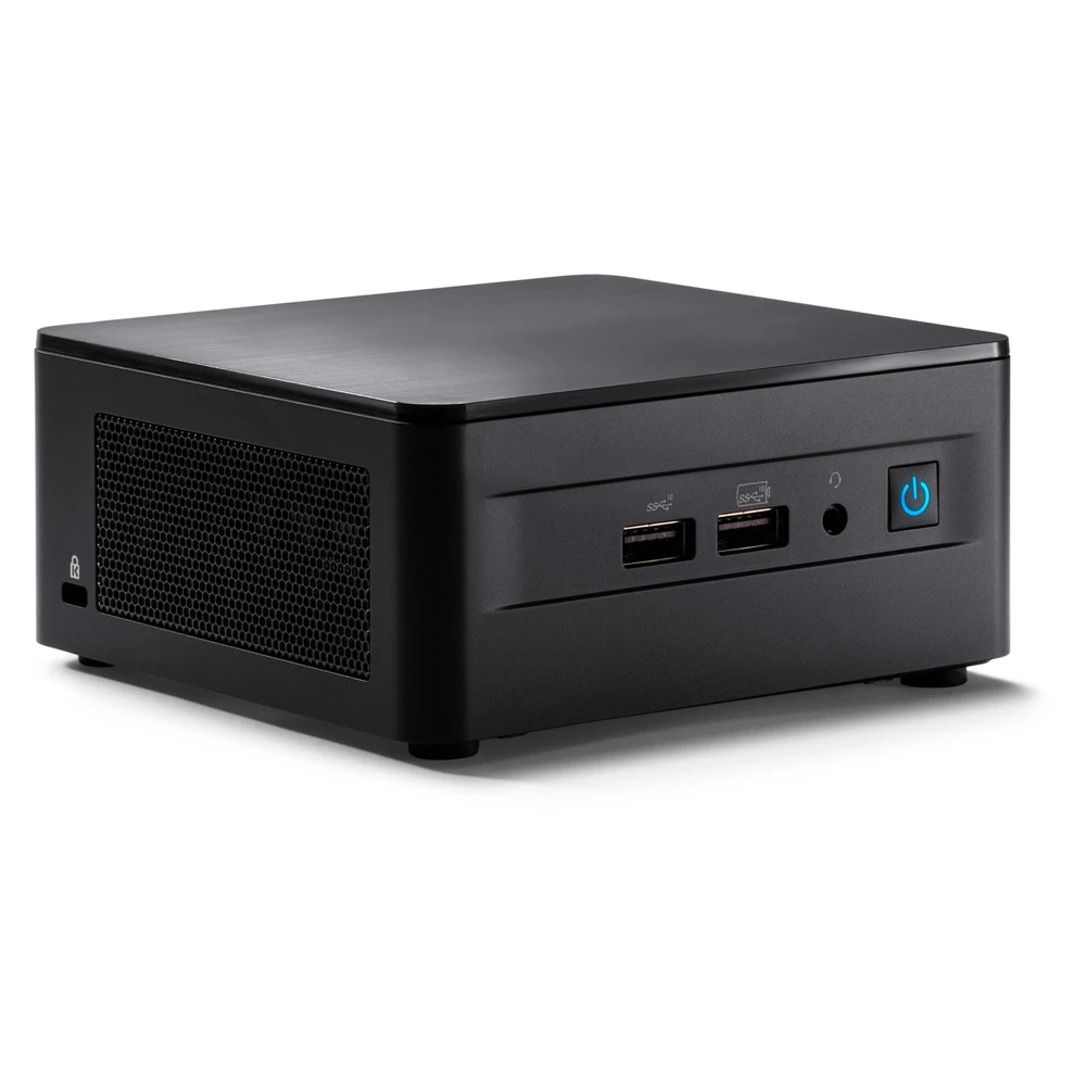 ASUS NUC 12 PRO MINI-PC الجيل الثاني عشر (I5-1240P / يصل إلى 64 جيجابايت DDR4-3200 / دعم 2 X M.2 (2280-2242) + 1 × 2.5 ″ SATA / Intel IRIS XE / DOS) [RNUC12WSHI5000021 / 90AR00E1-M00080]