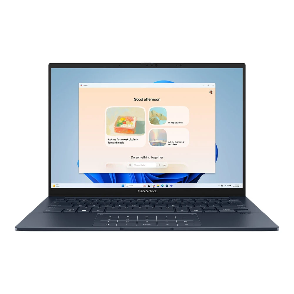 Asus Zenbook 14 OLED (Intel® Core ™ Ultra 9-185H / 16GB DDR5X RAM على اللوحة / 1TB NVME M.2 SSD / 14 ″ 3K (2880 × 1800) OLED / Intel® ARC ™ Graphics / Windows 11 Home) [UX340M-PZ464W]
