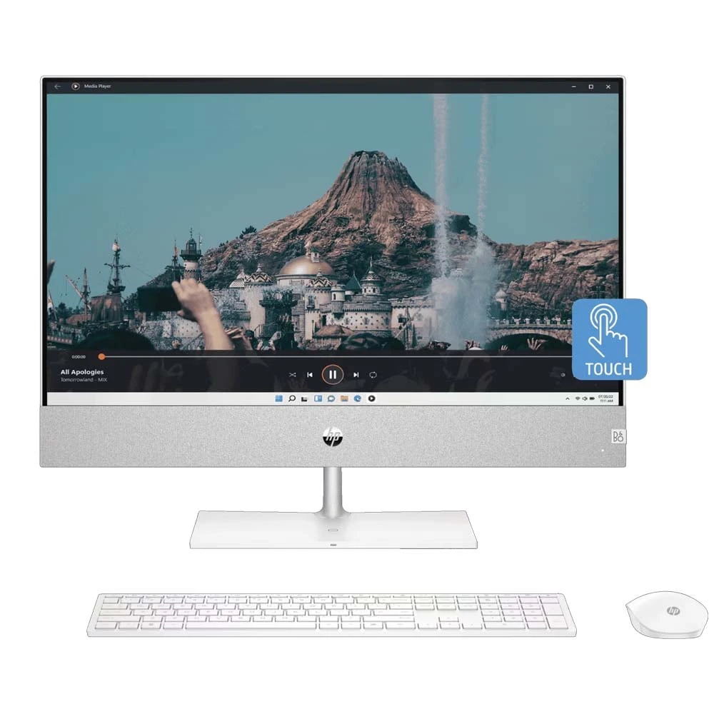 HP Pavilion 24-CA2000 All-In-One 13th Gen. (i7-13700T / 16GB DDR4 / 512GB NVMe M.2 / Intel® UHD Graphics 770 / 23.8″ FHD Touch Screen / Windows 11) [ 6L7A8AV-CTO3 ]