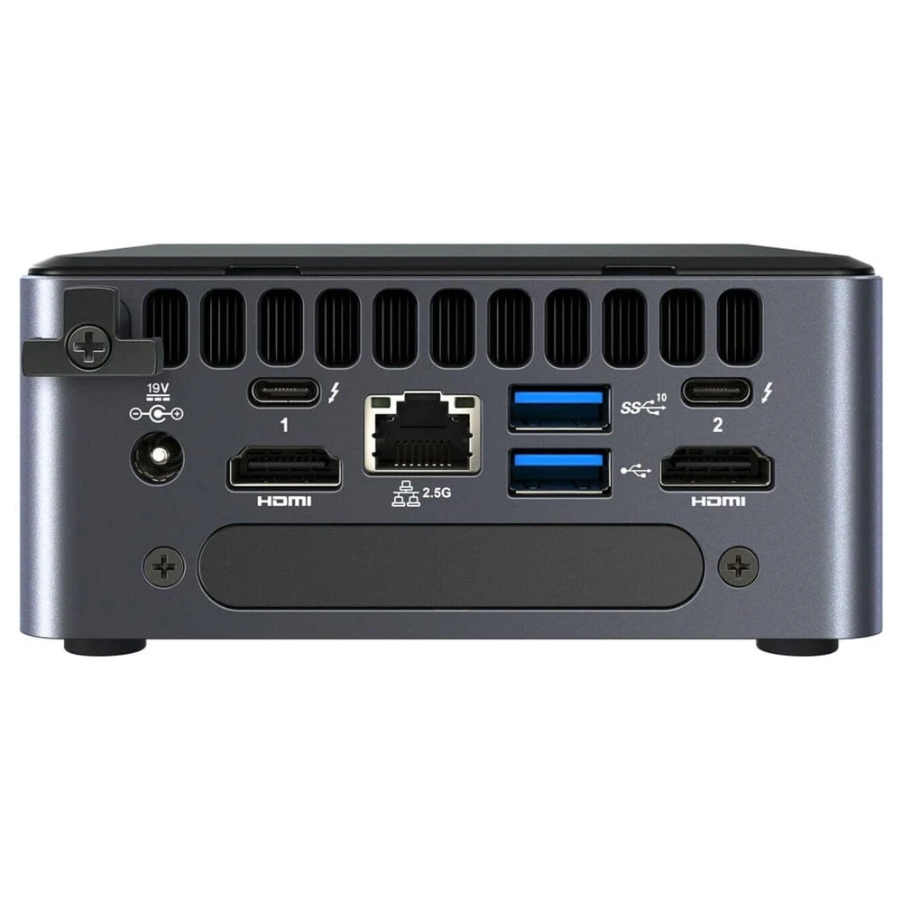 Intel® NUC 11 PRO KIT NUC11TNHI5 (I5-1135G7 / ما يصل إلى 64 جيجا بايت RAM / دعم SSD أو NVME Storage / Intel® IRIS® XE Graphics / DOS) [BNUC11TNHI50000]