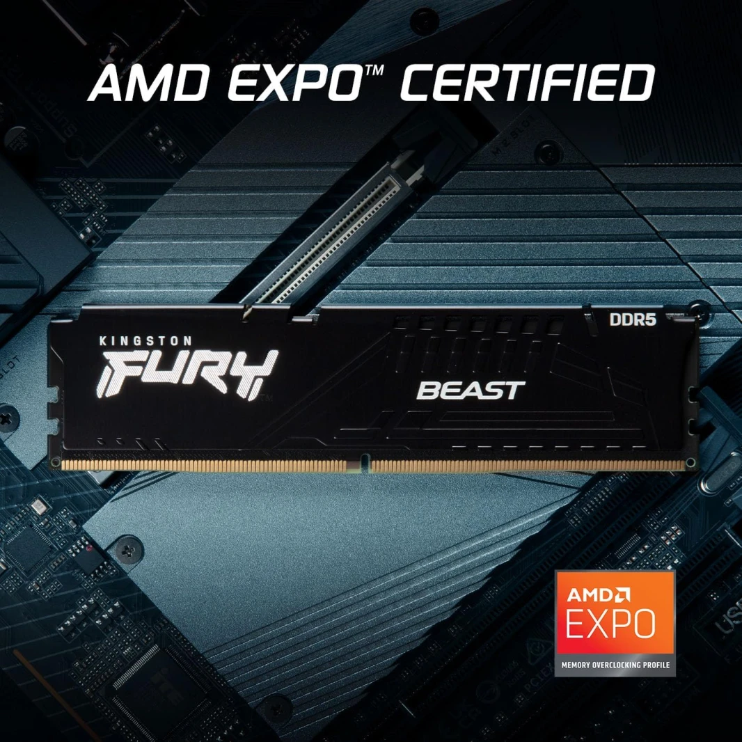 Kingston 8GB Fury Beast DDR5 6000MHz Memory NonRGB [KF560C30BBE-8]