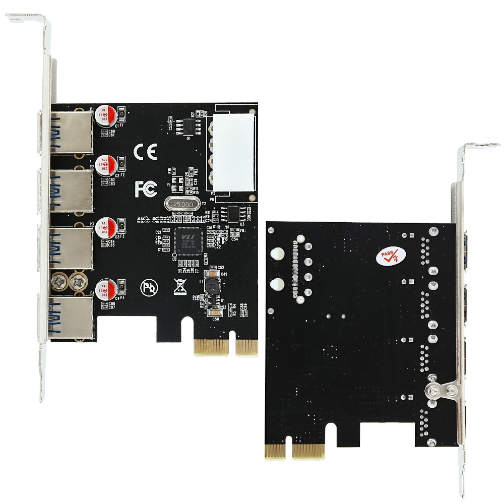 Haing PCI Express to 4 Port USB 3.0 PCI Express Card [HI-1002-PEU]