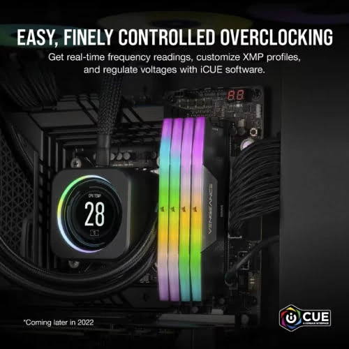Corsair Vengeance RGB DDR5 RAM KIT - 32GB (2 × 16GB) - 6400MHz - CL32 - CMH32GX5M2B6400C32
