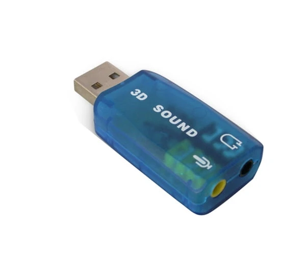 بطاقة صوت USB (جاك الصوت + MIC Jack)