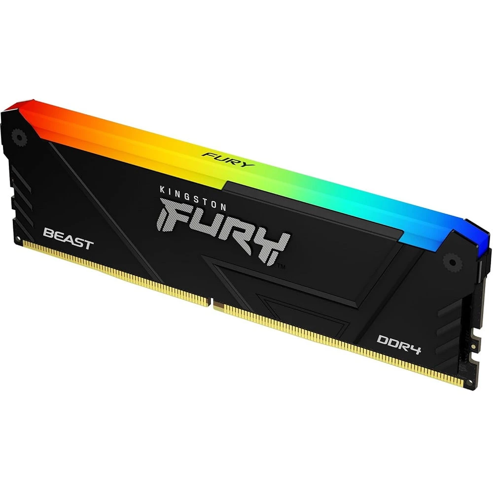 Kingston 16GB FURY BEAST DDR4 3200 MT/S RGB الذاكرة RAM CL16 [KF432C16BB12A/16]