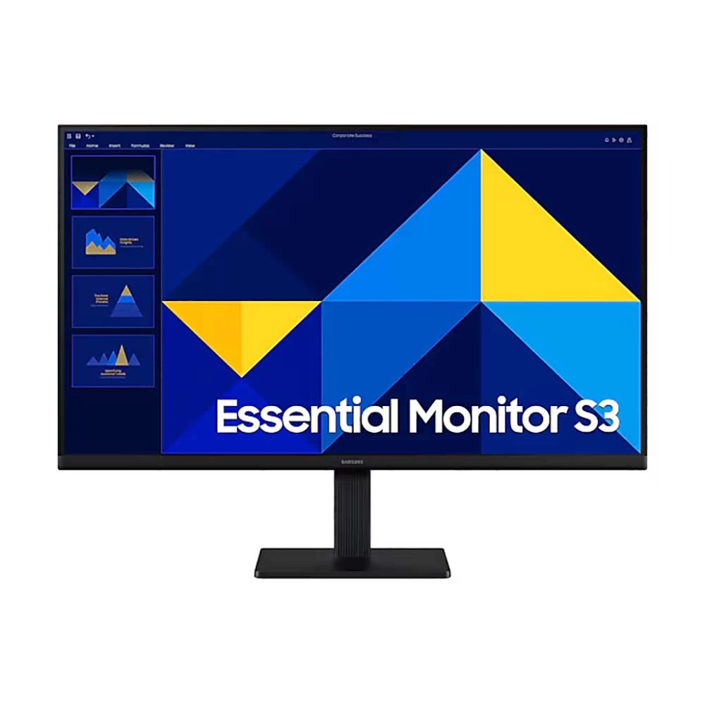 Samsung S3 Essential 24 ″ FHD ، IPS Flat Monitor ، 100 هرتز ، 5 مللي ثانية Super Slim S24D300