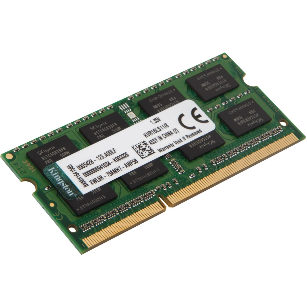 Kingston 8GB/1600MHz DDR3 PC3L -12800 CL11 204 -Pin SODIMM RAM (KVR16LS11/8) (1.35V)