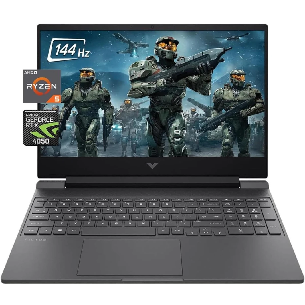 HP Victus Gaming Laptop Ryzen 5-8645HS | 8GB RAM | 512GB SSD | RTX 4050 6GB | 15.6″ FHD IPS 144Hz | Win11 – 15-FB2082WM  – A14MUNA